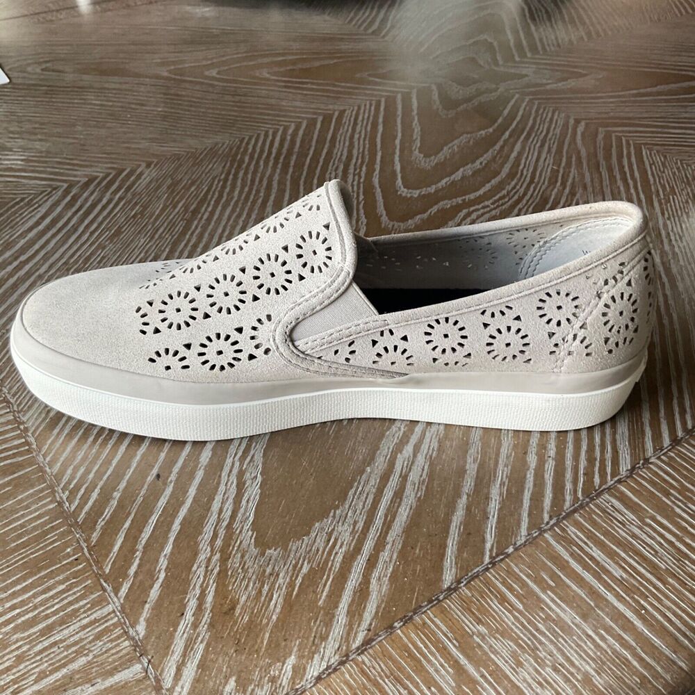 Sperry Seaside Perforated Gray Slip-on Sneaker Womens 9M EUC - Picture 3 of 15